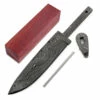 *Fire Ant - (USA Damascus) - DIY Blade Kit W/Bloodwood Handle Block -Knife Kits Sales Shop AD0067BLP rbk bloodwd 1 1500