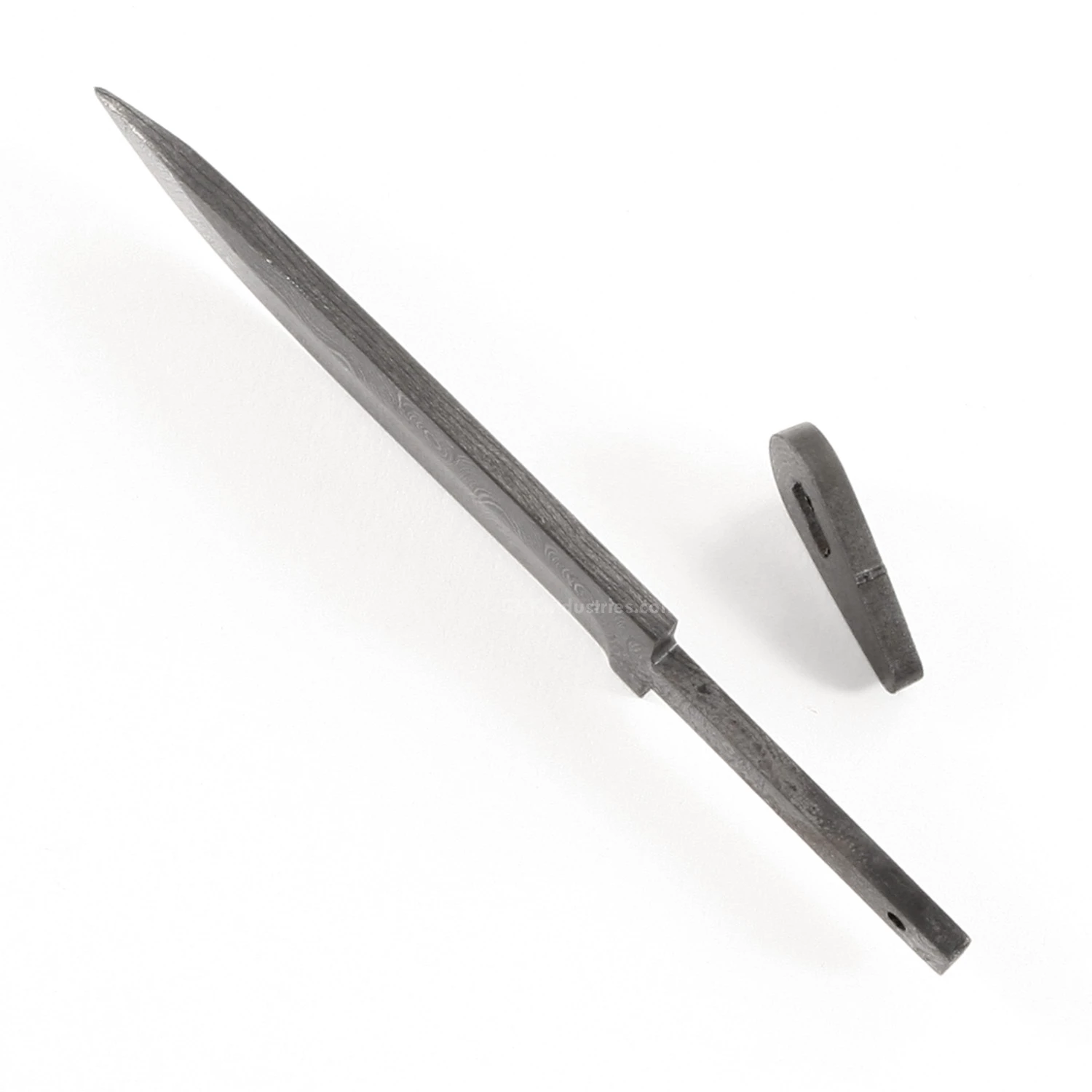 *Fire Ant - (USA Damascus) - DIY Blade Kit W/Marblewood Handle Block 9 *Fire Ant - (USA Damascus) - DIY Blade Kit W/Marblewood Handle Block - Image 7