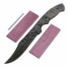 *Gunslinger - (USA Damascus) - DIY Blade Kit W/Purpleheart Scales -Knife Kits Sales Shop AD0069BLP rsk prphrt 1 1500