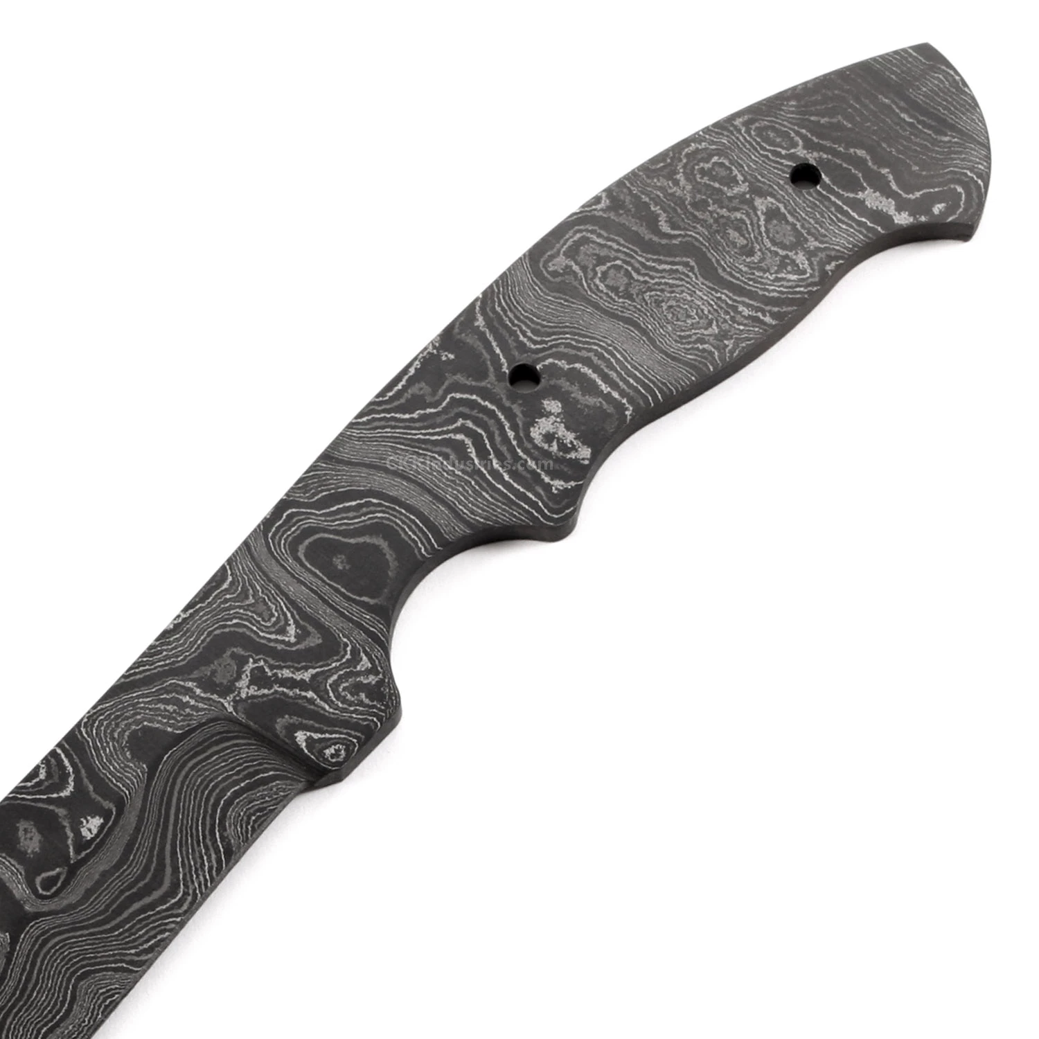 *Gunslinger - (USA Damascus) - DIY Blade Kit W/Purpleheart Scales 5 *Gunslinger - (USA Damascus) - DIY Blade Kit W/Purpleheart Scales - Image 3