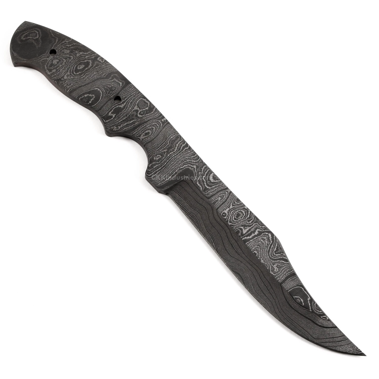 *Gunslinger - (USA Damascus) - DIY Blade Kit W/Purpleheart Scales 6 *Gunslinger - (USA Damascus) - DIY Blade Kit W/Purpleheart Scales - Image 4