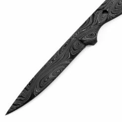 *Osprey - (USA Damascus) - DIY Blade Kit W/Canarywood Scales -Knife Kits Sales Shop AD0071BL img2 1500