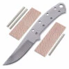 Jim Dandy - (High Carbon) - DIY Blade Kit W/Lacewood Scales -Knife Kits Sales Shop AD0076BL HCP rsk lace 1 1500