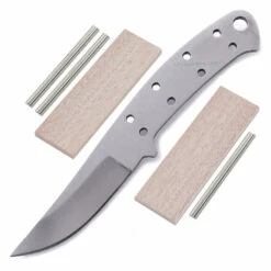 Jim Dandy - (High Carbon) - DIY Blade Kit W/Mahogany Scales