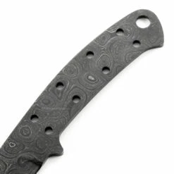 Jim Dandy - (USA Damascus) - DIY Blade Kit W/Purpleheart Scales -Knife Kits Sales Shop AD0076BL img3 1500 2