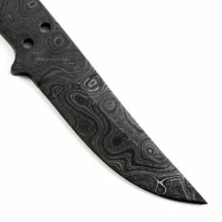 Jim Dandy - (USA Damascus) - DIY Blade Kit W/Mahogany Scales -Knife Kits Sales Shop AD0076BL img5 1500 1