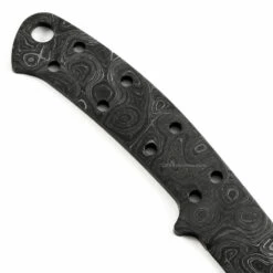 Jim Dandy - (USA Damascus) - DIY Blade Kit W/Mahogany Scales -Knife Kits Sales Shop AD0076BL img6 1500 1