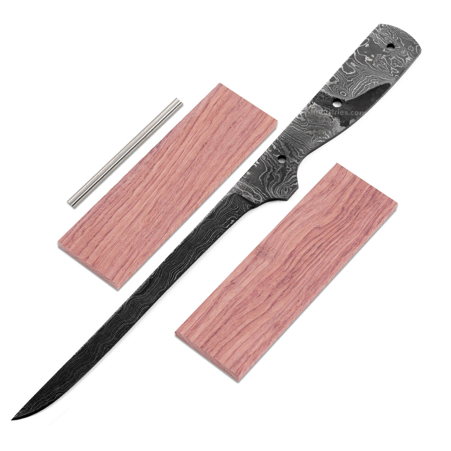 *Dress Filet - (USA Damascus) - DIY Blade Kit W/Bubinga Scales 3 *Dress Filet - (USA Damascus) - DIY Blade Kit W/Bubinga Scales