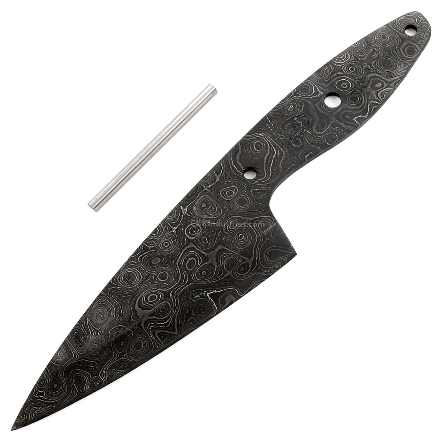 *Petite Chef - (Damascus) - DIY Knife Kit - (Blade Blank & Pinstock Only) 3 *Petite Chef - (Damascus) - DIY Knife Kit - (Blade Blank & Pinstock Only)