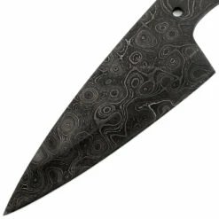 *Petite Chef - (Damascus) - DIY Knife Kit - (Blade Blank & Pinstock Only) 10 *Petite Chef - (Damascus) - DIY Knife Kit - (Blade Blank & Pinstock Only) -Knife Kits Sales Shop AD0079BL img2 1500 2