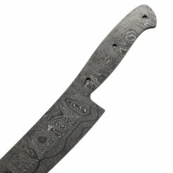 *Gourmet Kitchen Knife - (USA Damascus) - DIY Blade Kit W/Mahogany Scales -Knife Kits Sales Shop AD0080BL img3 1500 7