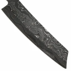 *Gourmet Kitchen Knife - (USA Damascus) - DIY Blade Kit W/Mahogany Scales -Knife Kits Sales Shop AD0080BL img5 1500 7