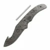 *Ace Gut Hook Knife Kit - (USA Damascus) - DIY Knife Kit - (Blade Blank & Pinstock Only) -Knife Kits Sales Shop AD0081BL img1 1500