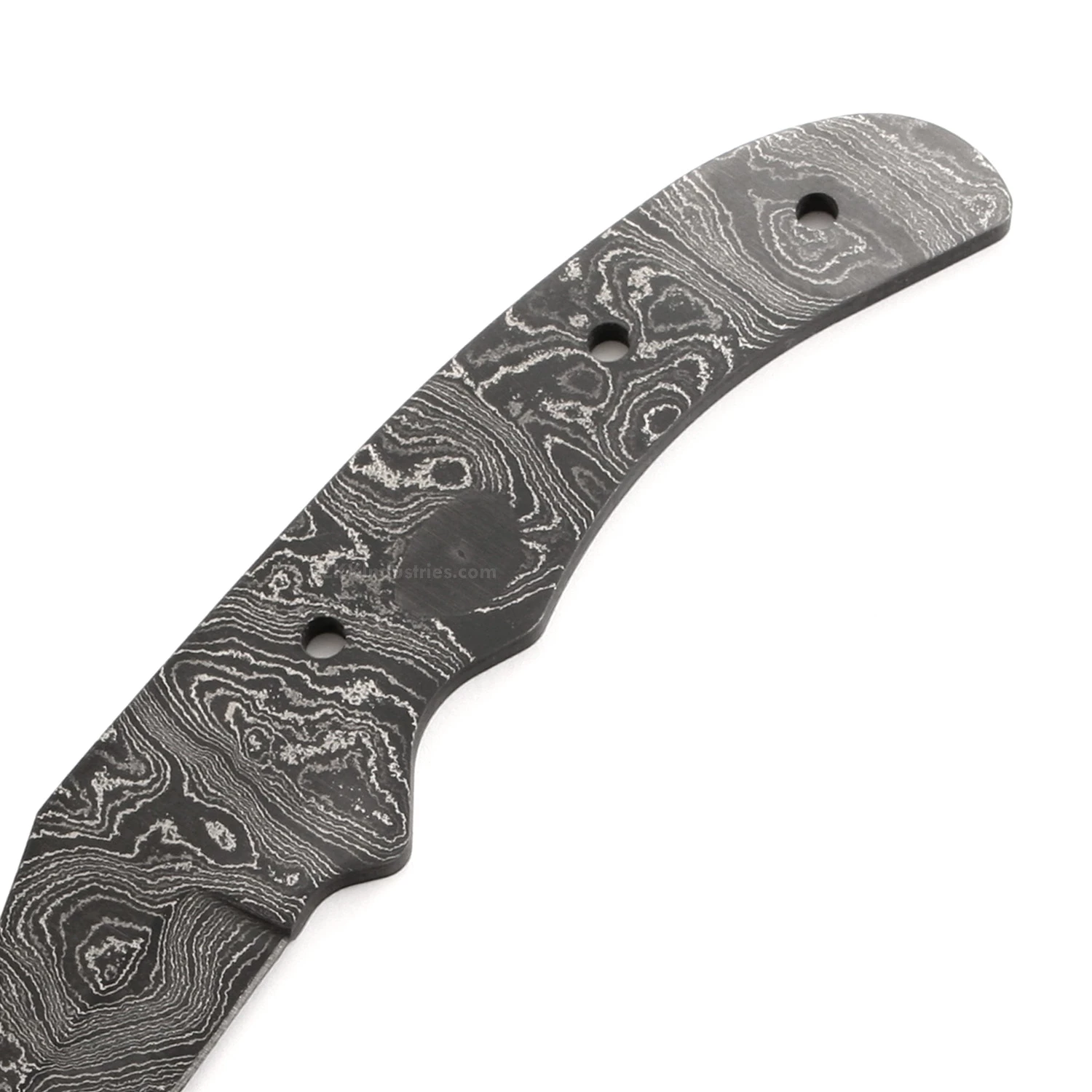 *Ace Gut Hook Knife Kit - (USA Damascus) - DIY Blade Kit W/Mahogany Scales 5 *Ace Gut Hook Knife Kit - (USA Damascus) - DIY Blade Kit W/Mahogany Scales - Image 3