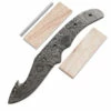 *Ace Gut Hook Knife Kit - (USA Damascus) - DIY Blade Kit W/Canarywood Scales 1 *Ace Gut Hook Knife Kit - (USA Damascus) - DIY Blade Kit W/Canarywood Scales -Knife Kits Sales Shop AD0081BL rsk canarywood 1 1500