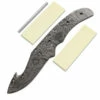 *Ace Gut Hook Knife Kit - (USA Damascus) - DIY Blade Kit W/Yellowheart Scales 1 *Ace Gut Hook Knife Kit - (USA Damascus) - DIY Blade Kit W/Yellowheart Scales -Knife Kits Sales Shop AD0081BL rsk yellowheart 1 1500