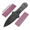 *Pygmy Dagger - (USA Damascus) - DIY Blade Kit W/Purpleheart Scales -Knife Kits Sales Shop AD0083BLP rsk prphrt 1 1500