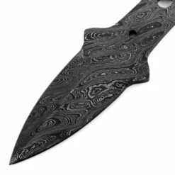 *Pygmy Dagger - (USA Damascus) - DIY Blade Kit W/Canarywood Scales -Knife Kits Sales Shop AD0083BL img2 1500 6