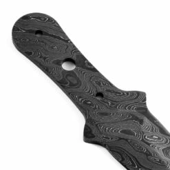 *Pygmy Dagger - (USA Damascus) - DIY Blade Kit W/Purpleheart Scales -Knife Kits Sales Shop AD0083BL img6 1500 1