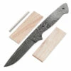 *Vegas Boot - (USA Damascus) - DIY Blade Kit W/Canarywood Scales -Knife Kits Sales Shop AD0086BLP rsk canary 1 1500
