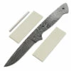 *Vegas Boot - (USA Damascus) - DIY Blade Kit W/Curly Maple Scales -Knife Kits Sales Shop AD0086BLP rsk crlympl 1 1500