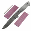 *Vegas Boot - (USA Damascus) - DIY Blade Kit W/Purpleheart Scales -Knife Kits Sales Shop AD0086BLP rsk prphrt 1 1500
