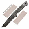 *Lucha Tanto - (USA Damascus) - DIY Blade Kit W/Mahogany Scales -Knife Kits Sales Shop AD0087BLP rsk mahog 1 1500