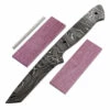 *Lucha Tanto - (USA Damascus) - DIY Blade Kit W/Purpleheart Scales -Knife Kits Sales Shop AD0087BLP rsk prphrt 1 1500