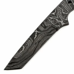 *Lucha Tanto - (USA Damascus) - DIY Blade Kit W/Curly Maple Scales -Knife Kits Sales Shop AD0087BL img2 1500 2
