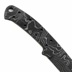 *Dixie Gambler - (USA Damascus) - DIY Blade Kit W/Curly Maple Scales -Knife Kits Sales Shop AD0088BL img6 1500 1