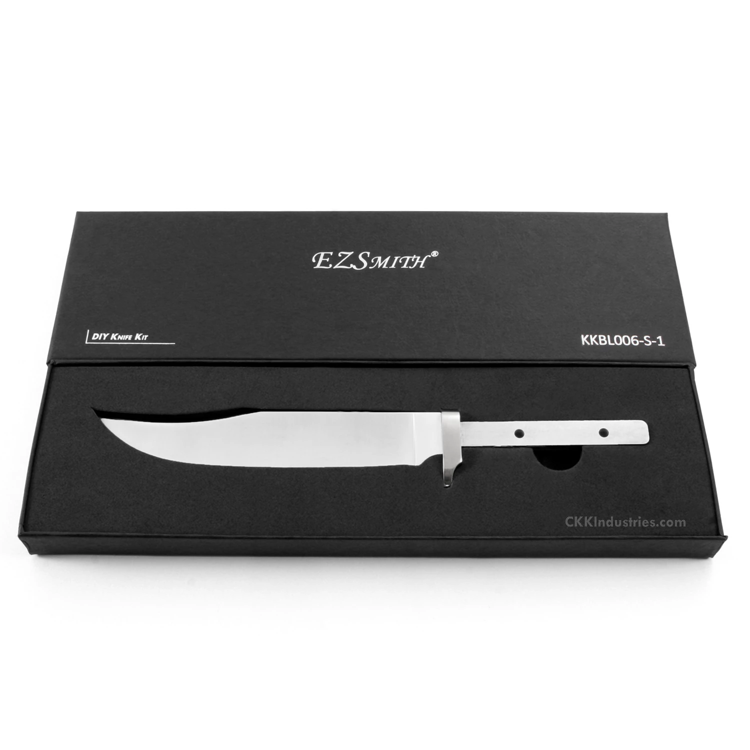 *Clip Point Bowie - Hidden Tang - DIY Blade Kit W/Katalox Handle Block - (SS Guard) 7 *Clip Point Bowie - Hidden Tang - DIY Blade Kit W/Katalox Handle Block - (SS Guard) - Image 5