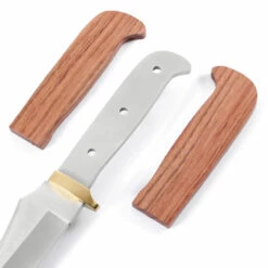 Persian Fighter - Full Tang - 440SS/Brass - DIY Blade Kit W/Bubinga Handle Scales (pre-machined) -Knife Kits Sales Shop AV KKBL011 B BUBINGA K img3 1500