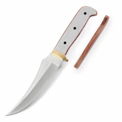 Persian Fighter - Full Tang - 440SS/Brass - DIY Blade Kit W/Bubinga Handle Scales (pre-machined) -Knife Kits Sales Shop AV KKBL011 B BUBINGA K img6 1500