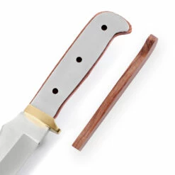 Persian Fighter - Full Tang - 440SS/Brass - DIY Blade Kit W/Bubinga Handle Scales (pre-machined) -Knife Kits Sales Shop AV KKBL011 B BUBINGA K img7 1500