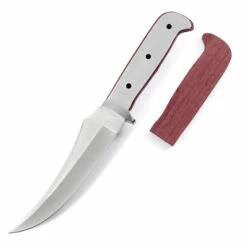 Persian Fighter - Full Tang - 440SS/420SS - DIY Blade Kit W/Purpleheart Handle Scales (pre-machined) -Knife Kits Sales Shop AV KKBL011 S PRPHRT K img4 1500