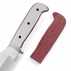 Persian Fighter - Full Tang - 440SS/420SS - DIY Blade Kit W/Purpleheart Handle Scales (pre-machined) -Knife Kits Sales Shop AV KKBL011 S PRPHRT K img5 1500