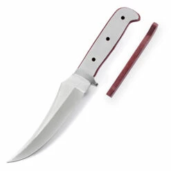 Persian Fighter - Full Tang - 440SS/420SS - DIY Blade Kit W/Purpleheart Handle Scales (pre-machined) -Knife Kits Sales Shop AV KKBL011 S PRPHRT K img6 1500