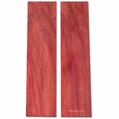 Cedar Wood - Handle Scale Set - (Stabilized) - Red - (6.0 X 1.5 X 0.25)