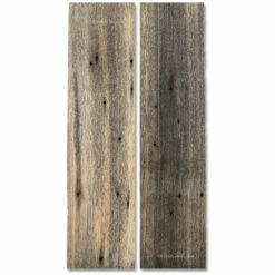 Poplar Wood - Handle Scale Set - (Dyed/Stabilized) - (Black) - (6.0 X 1.50 X 0.250)