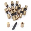 Acorn Nut Fasteners - Luke Rivets For Handles - (.250HD X 8-32US X 1L) - Brass - (10 Pk) -Knife Kits Sales Shop BANR 416 10 1 1500