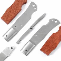 *Bobcat Combo Kit - DIY Parts Kit W/Bloodwood Scales -Knife Kits Sales Shop BCLB BLDWD K img3 1500