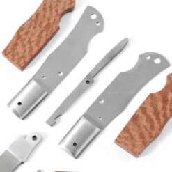 *Bobcat Combo Kit - DIY Parts Kit W/Lacewood Scales -Knife Kits Sales Shop BCLB LACEWD K img3 1500