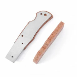 *Bobcat Combo Kit - DIY Parts Kit W/Lacewood Scales -Knife Kits Sales Shop BCLB LACEWD K img5 1500