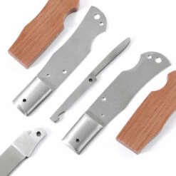 *Bobcat Combo Kit - DIY Parts Kit W/Mahogany Scales -Knife Kits Sales Shop BCLB MAHOGANY K img3 1500