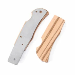 *Bobcat Combo Kit - DIY Parts Kit W/Zebrawood Scales -Knife Kits Sales Shop BCLB ZEBRAWD K img4 1500