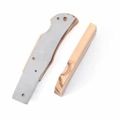 *Bobcat Combo Kit - DIY Parts Kit W/Zebrawood Scales -Knife Kits Sales Shop BCLB ZEBRAWD K img5 1500