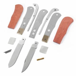 *Bearclaw Trapper - Slipjoint - Multi-Blade - Knife Kit Combo - DIY Parts Kit W/Bloodwood