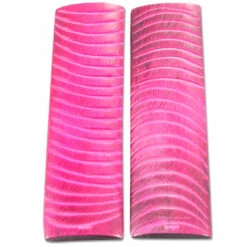 Bone Handle Scale Set - (Antelope Jigged) - (Stabilized) - (Pink) - (4.50 X 1.25 X 0.25)