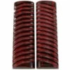 Buffalo Horn - Handle Scale Set - (Impala Jigged) - (Wine Red) - (5.0 X 1.50 X 0.375) -Knife Kits Sales Shop BUF IMP 51538 RD 1 img1 1500