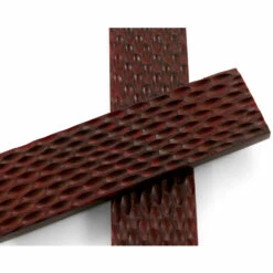 Buffalo Horn - Handle Scale Set - (Standard Jigged) - (Wine Red) - (4.50 X 1.25 X 0.25) -Knife Kits Sales Shop BUF JIG STD 4512525 RD 1 img2 1500